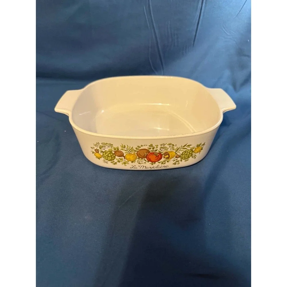 Rare Corning Ware Casserole Dish La Marjolaine Spice Of Life 2Qt A-2-B No Lid